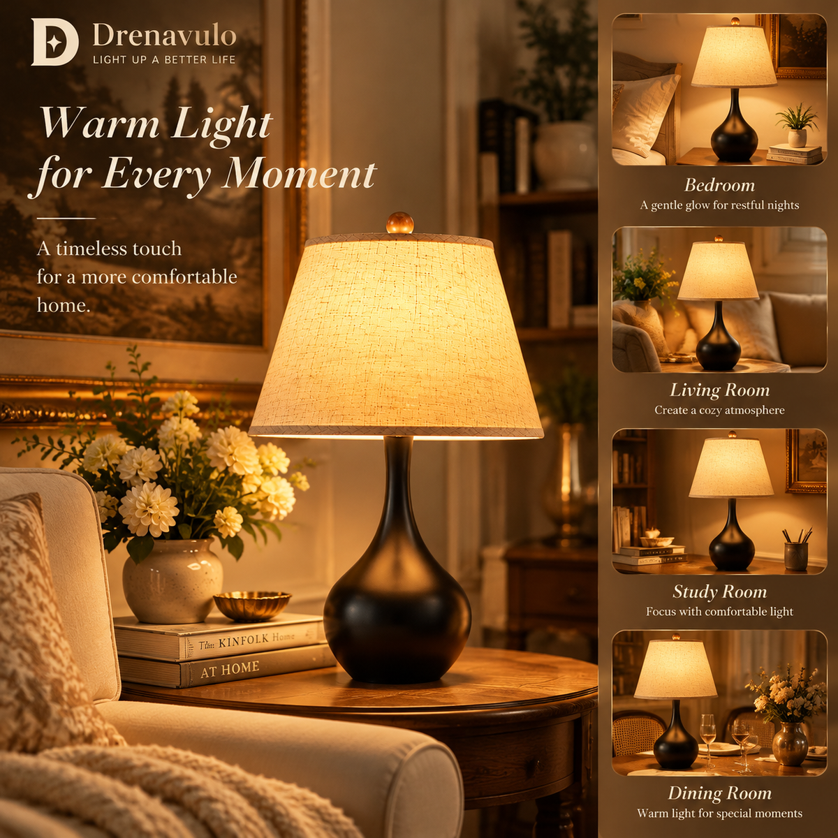 Drenavulo® Touch Control Table Lamp